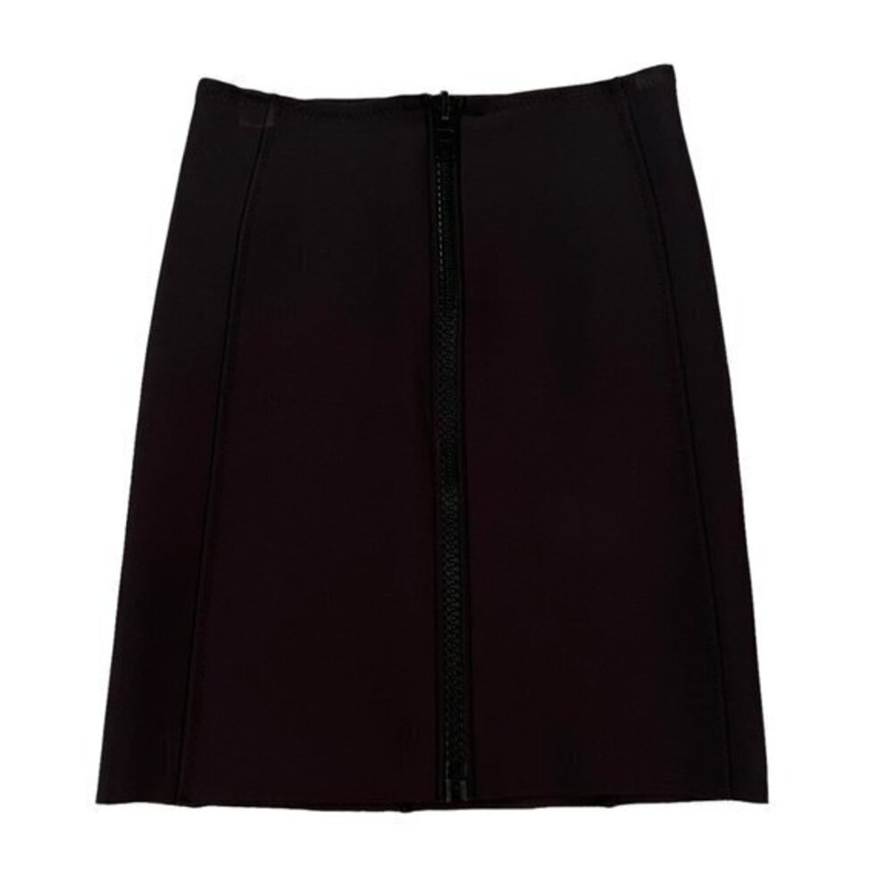 Lisa Marie Neoprene Scuba Mini Skirt in Black Size US 4-6